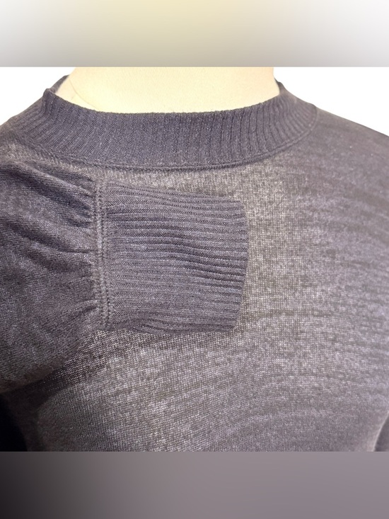 Abercrombie & Fitch Mock Neck Swing Sweater Dress Minimalist Knit Black Size M - Picture 5 of 8